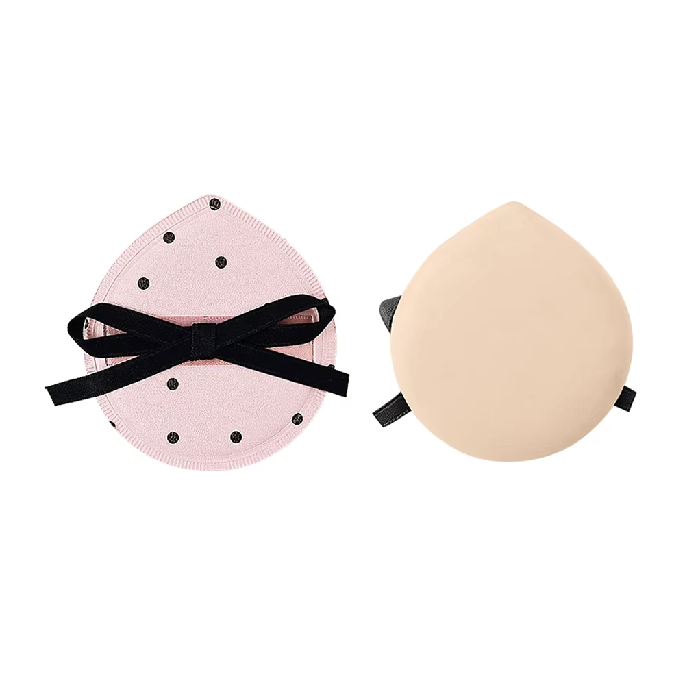 리본 쫀득 왕+미니 퍼프 핑크 3pcs (케이스 포함)