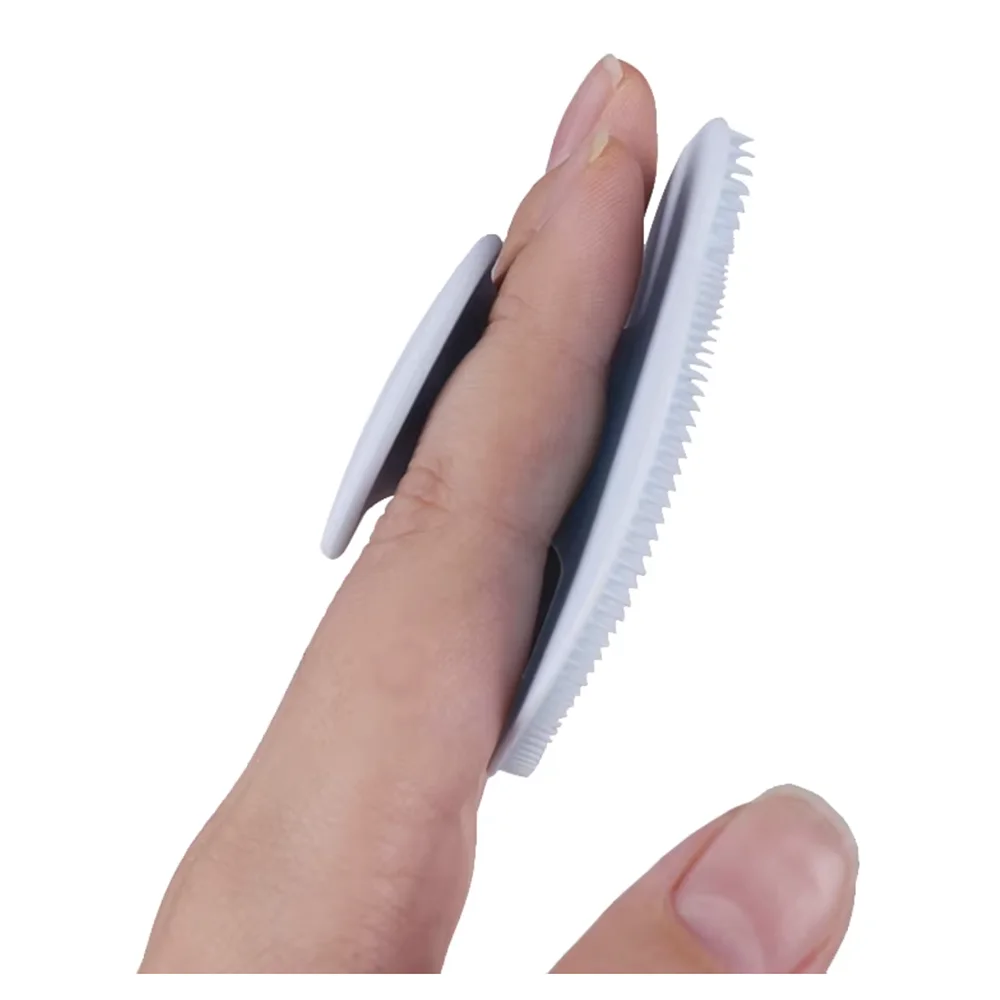 페이셜 클렌징 브러쉬 2pcs 세트 - 02-finger-side