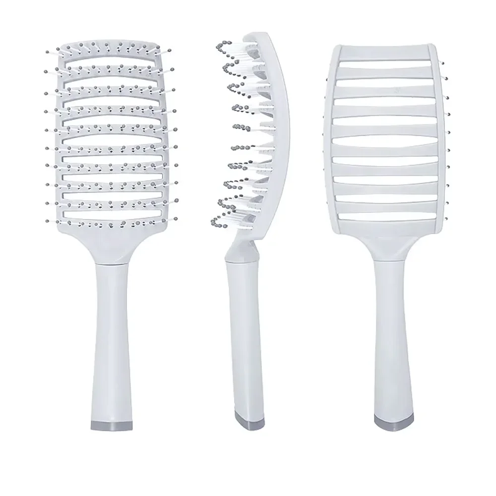 볼륨랙 헤어스타일링 브러시 - 03-white-3view