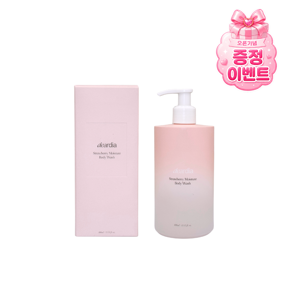스트로베리 모이스처 바디워시 400ml + 🎊 버블샤워볼 무료 증정
